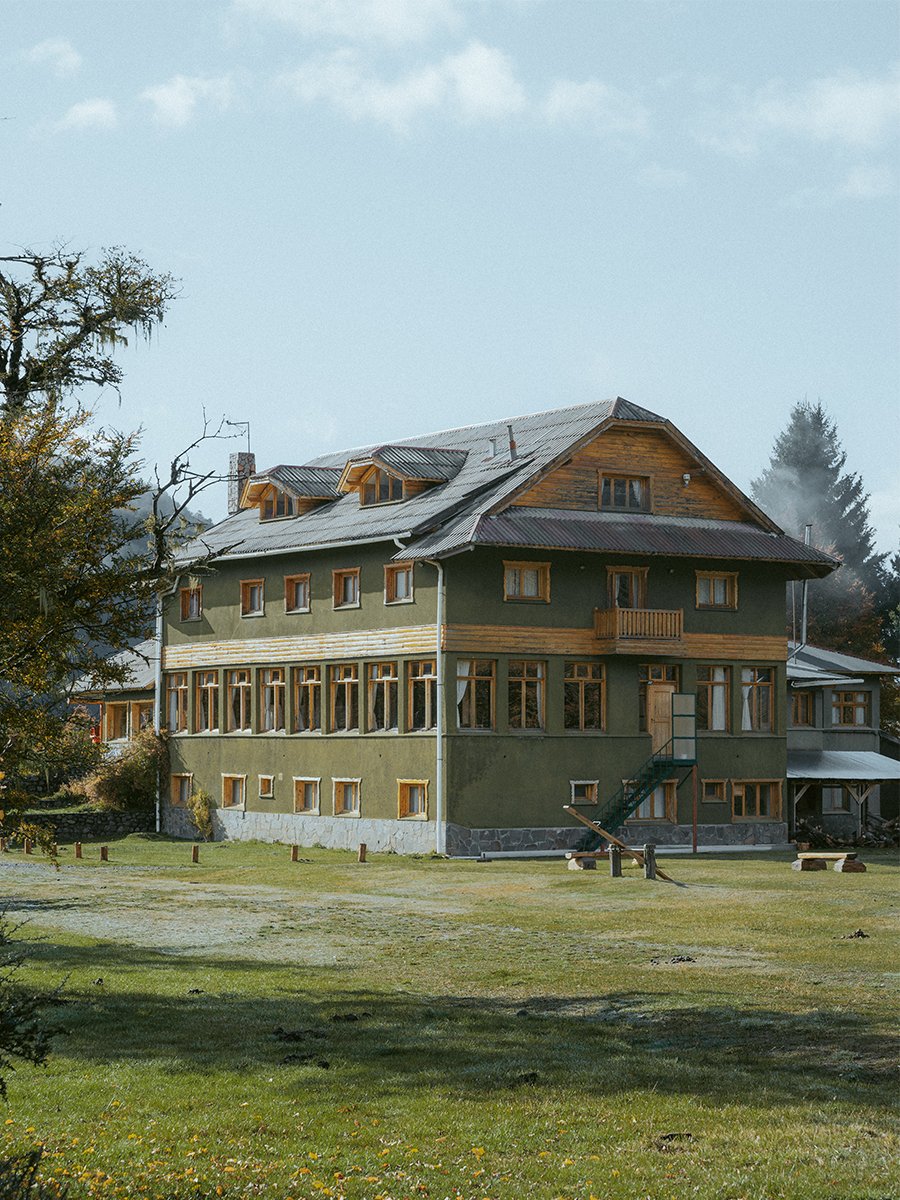 Photographie d'une maison en Patagonie