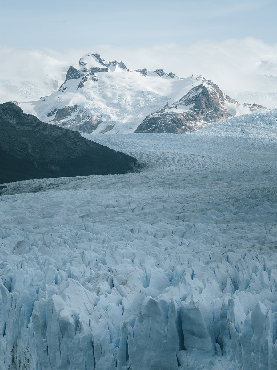 Photographie de paysage du Perito Moreno en Patagonie