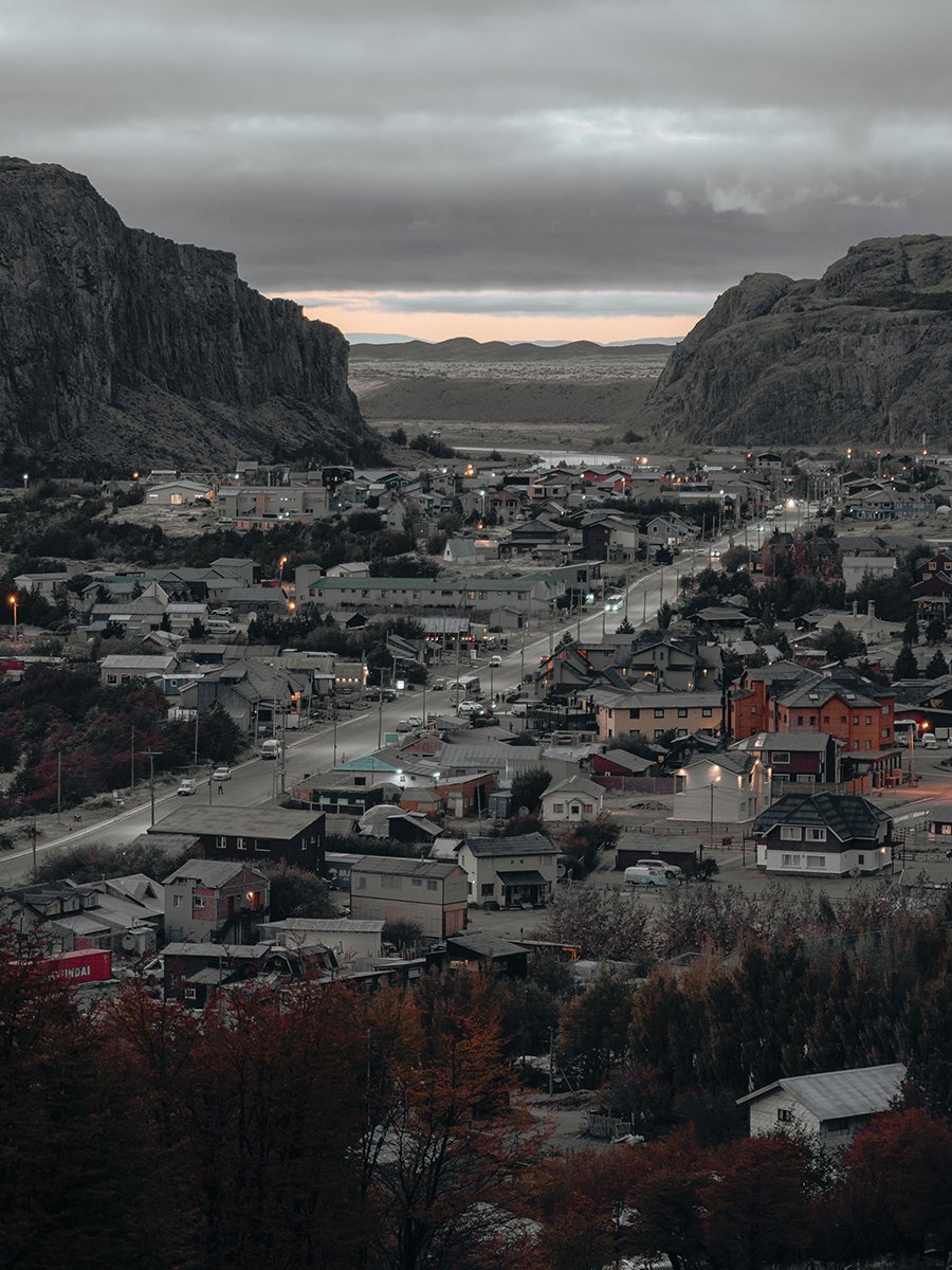 Photographie de la ville de El Chalten en Patagonie