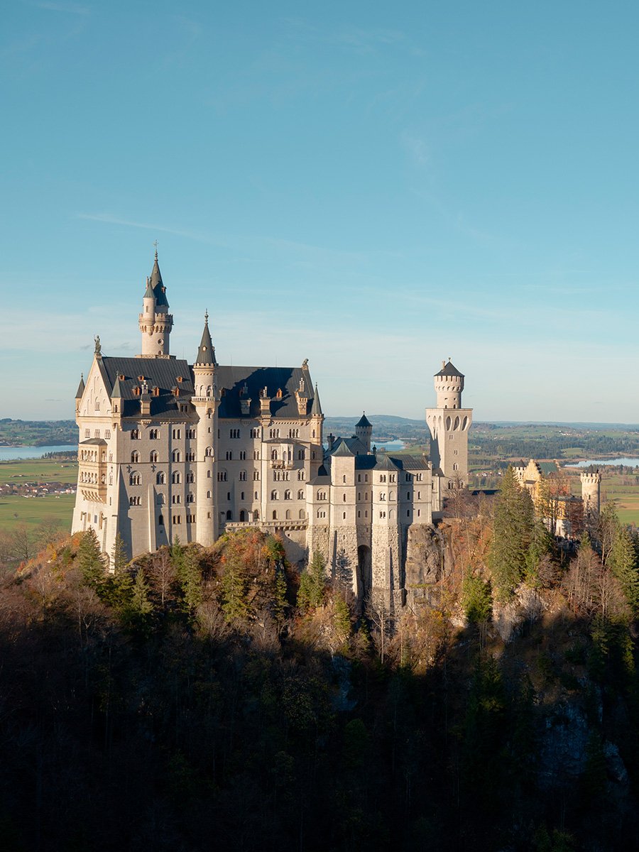 Photographie d'un château en Bavière